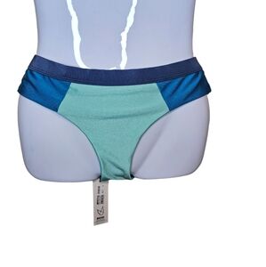 Minkpink women's blue,green multi bikini Swimwear bottom size S